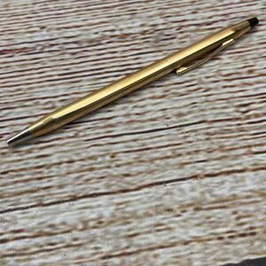 Cross Century Classic 12KT Gold Filled Ballpoint Pen Made in USA Ribbed Barrel